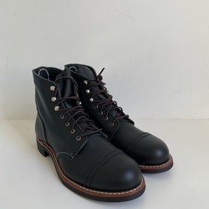 Red Wing Heritage Iron Ranger Boots in Black Boundary Women's size 9